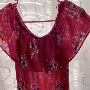 Cute spring/summer off the shoulder top.